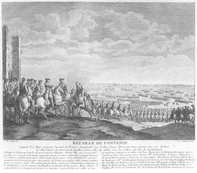 The Battle of Fontenoy, 11th May 1745 by Charles Nicolas II Cochin